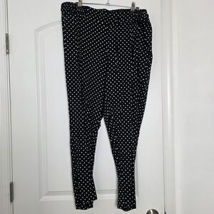 Torrid Black and White Polka Dot Pants
